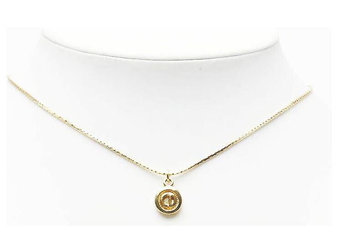 Christian Dior Collana Logo CD Dior D'oro Metallico - vista 7