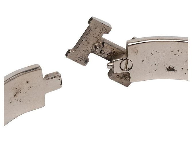 Hermès Click H PM Metall Emaille Armband Größe 16 Silber Metallisch - Ansicht 4