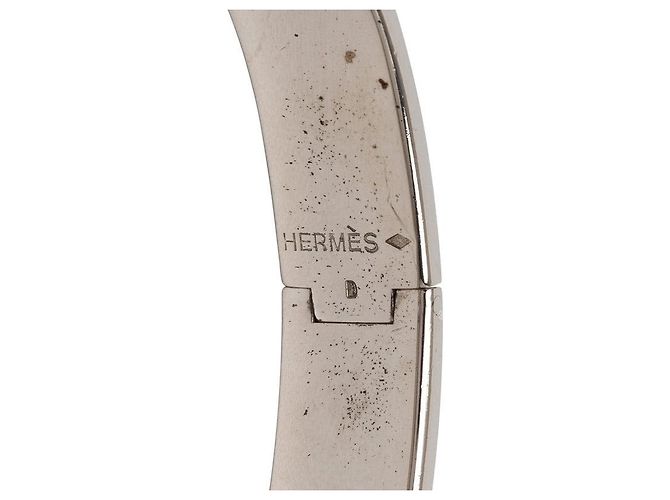 Hermès Click H PM Metall Emaille Armband Größe 16 Silber Metallisch - Ansicht 5