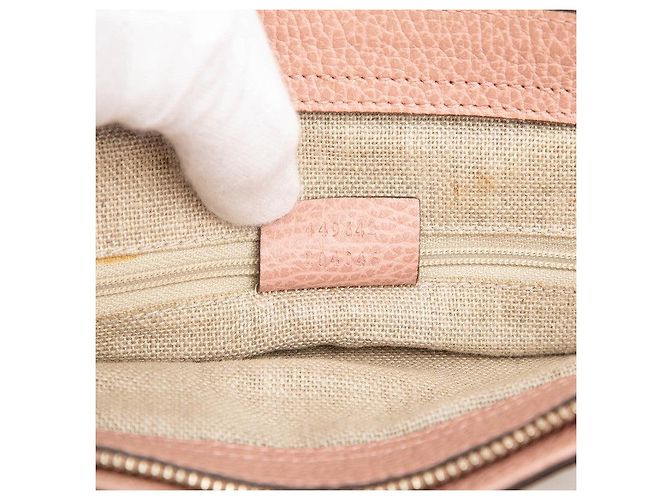 Borsa a mano in pelle Gucci 2 in 1 Rosa - vista 6