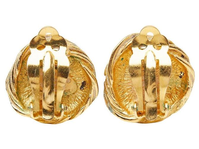 Pendientes Coco Mark de Chanel Dorado Metálico - vista 3