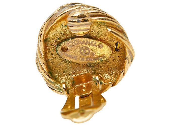 Pendientes Coco Mark de Chanel Dorado Metálico - vista 4