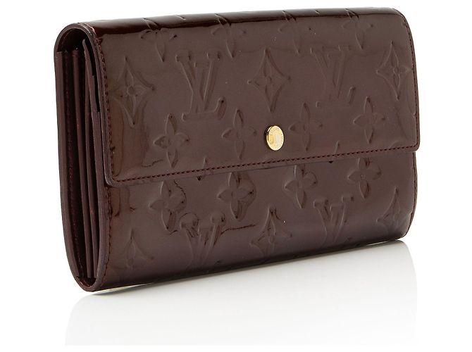 Portafoglio Sarah Monogram Vernis Louis Vuitton Rosso - vista 2