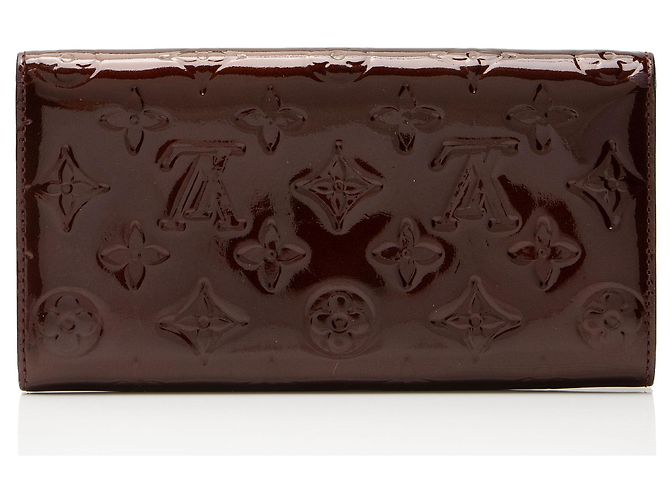 Portafoglio Sarah Monogram Vernis Louis Vuitton Rosso - vista 3