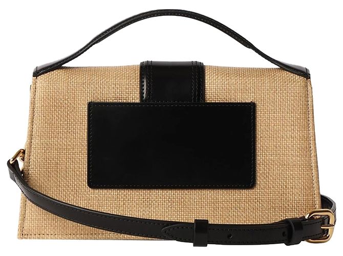 Borsa in rafia Le Grand Bambino di Jacquemus Marrone Beige - vista 3