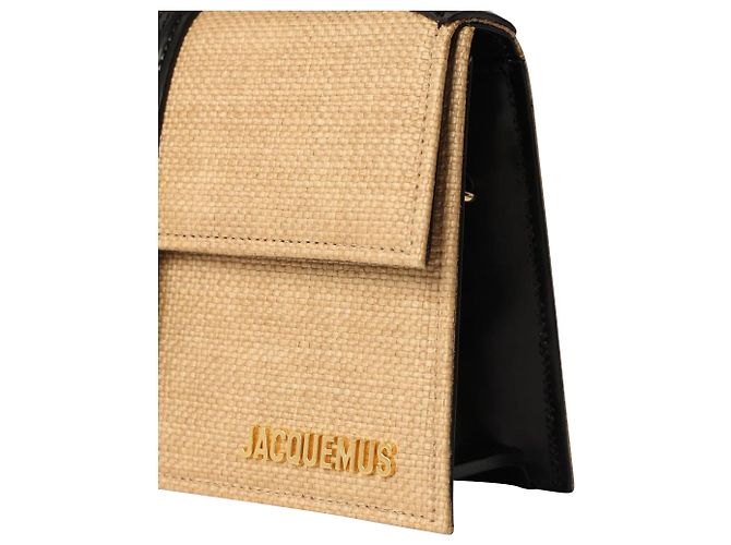 Borsa in rafia Le Grand Bambino di Jacquemus Marrone Beige - vista 4