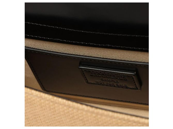 Borsa in rafia Le Grand Bambino di Jacquemus Marrone Beige - vista 5