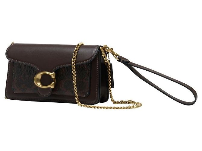 Borsa a tracolla Signature Tabby Chain 19 - Coach - Tela - Marrone - vista 2