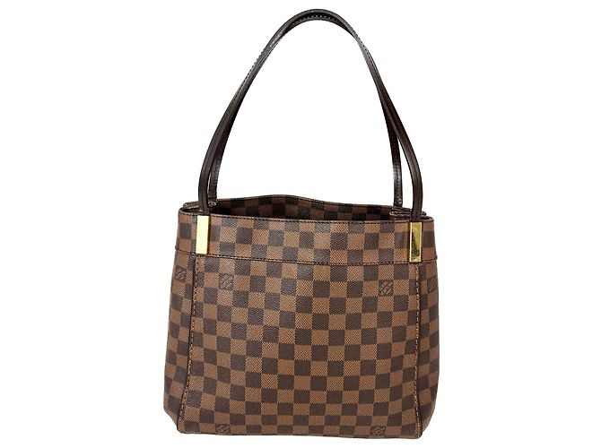Borsa a Spalla Marylebone Damier Ebene Louis Vuitton Marrone - vista 2