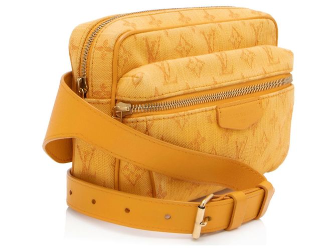 Belt bag outdoor in denim Monogram Louis Vuitton Arancione - vista 2