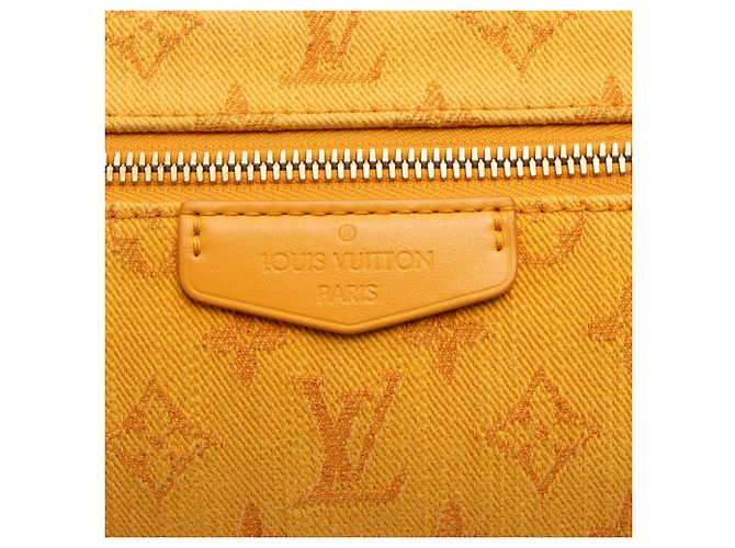 Belt bag outdoor in denim Monogram Louis Vuitton Arancione - vista 9