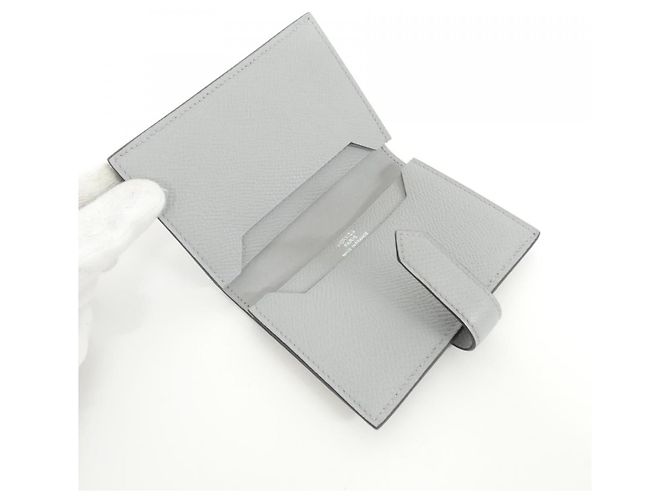 Hermès Béarn Epsom Card Case Blue - view 8