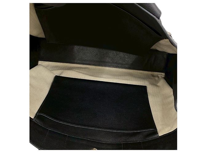 Berline Borsa Hermès Belran40 in pelle Evergrain Nero - vista 10
