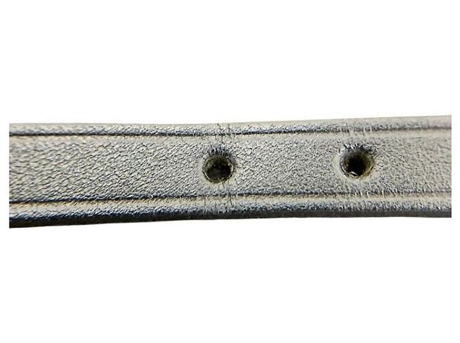 Hermès Beapi Double Tour Leather Metal Bracelet Black - view 7