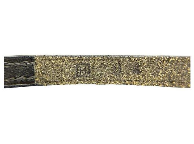 Hermès Beapi Double Tour Leather Metal Bracelet Black - view 8
