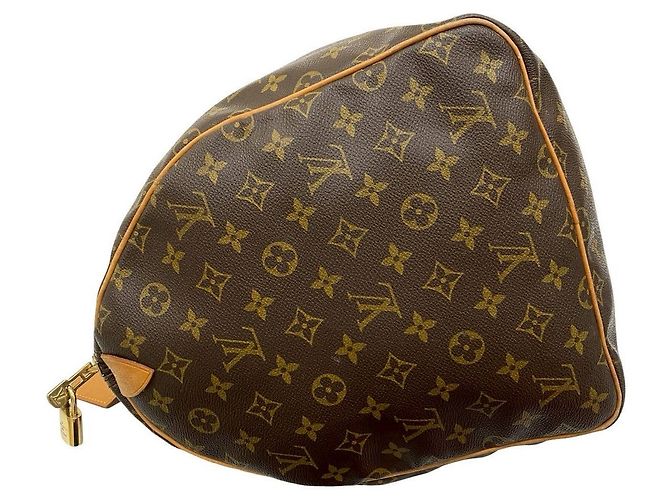 Borsa Boston Keepall Monogram Louis Vuitton Metallico Bronzo - vista 6