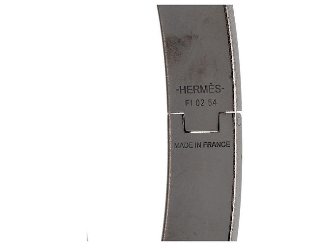 Hermès Click HH Bandana Bracelet Metal Size 19 Black - view 4