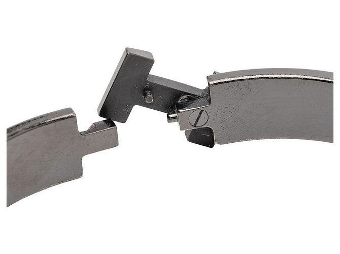 Hermès Click HH Bandana Bracelet Metal Size 19 Black - view 5