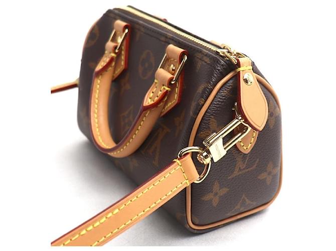 Borsa a Spalla 2 in 1 Nano Speedy Monogram Louis Vuitton Metallico Bronzo - vista 2