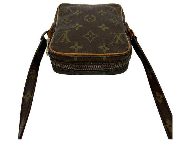 Borsa a Spalla Mini Danube in Pelle Monogram Louis Vuitton Metallico Bronzo - vista 5