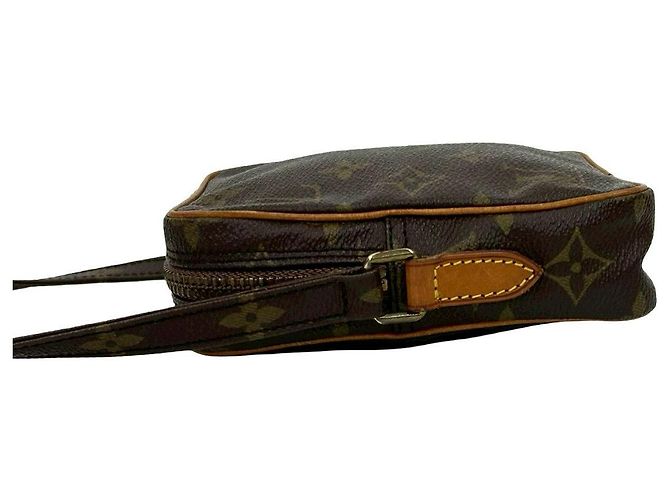 Borsa a Spalla Mini Danube in Pelle Monogram Louis Vuitton Metallico Bronzo - vista 6