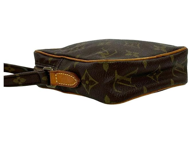 Borsa a Spalla Mini Danube in Pelle Monogram Louis Vuitton Metallico Bronzo - vista 8