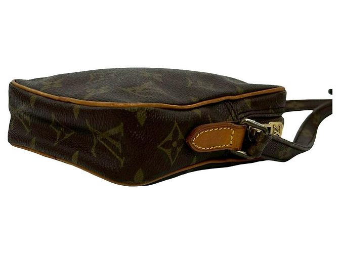 Borsa a Spalla Mini Danube in Pelle Monogram Louis Vuitton Metallico Bronzo - vista 9