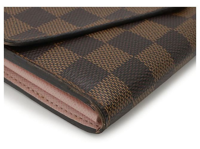 Portafoglio Lungo Damier Sarah di Louis Vuitton Rosa - vista 3