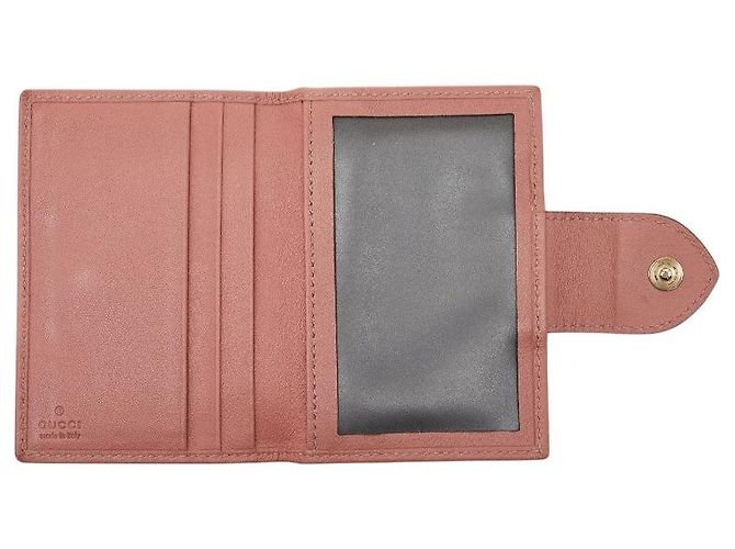 Tarjetero de lona GG Gucci Castaño Beige - vista 6