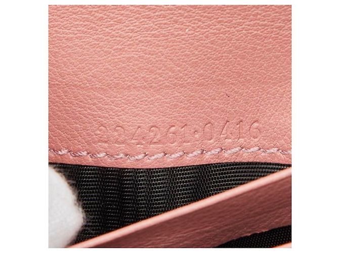 Tarjetero de lona GG Gucci Castaño Beige - vista 8