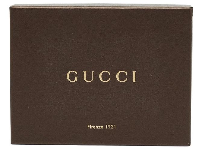 Tarjetero de lona GG Gucci Castaño Beige - vista 9