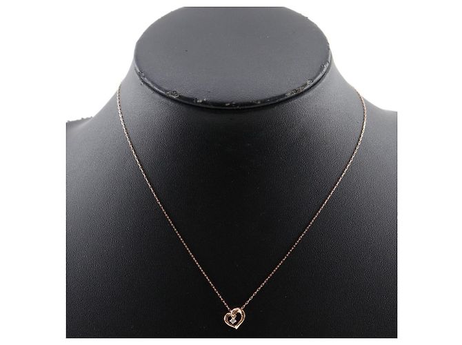 Autre Marque Diamant-Halskette aus 4℃ K10 Roségold Golden - vista 2