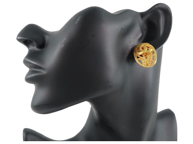 Timeless Chanel Ovale Ohrringe Golden - Ansicht 2