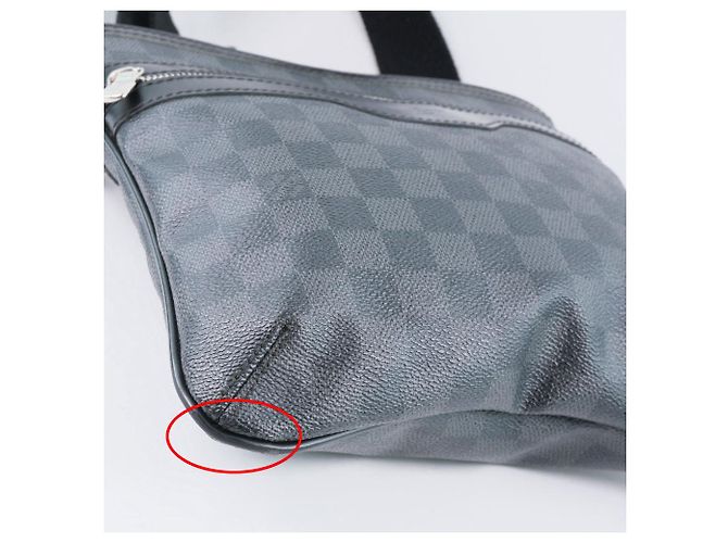 Borsa a Spalla Thomas Damier Graphite Louis Vuitton Nero Grigio - vista 4
