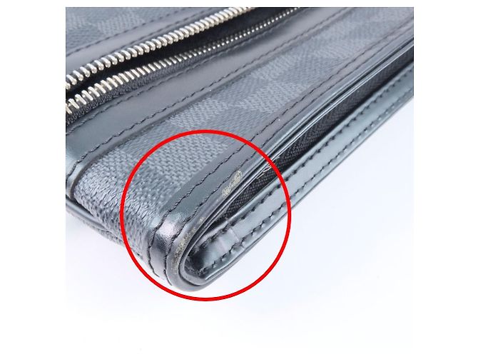 Borsa a Spalla Thomas Damier Graphite Louis Vuitton Nero Grigio - vista 7