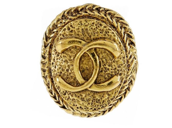Timeless Pendientes Chanel Coco Mark Dorado - vista 4