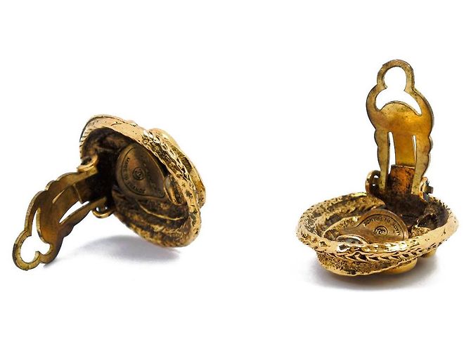 Timeless Pendientes Chanel Coco Mark Dorado - vista 6