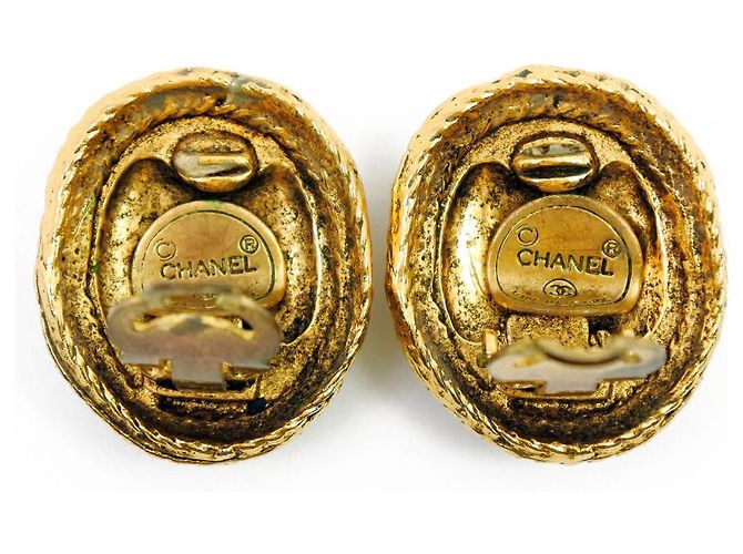 Timeless Pendientes Chanel Coco Mark Dorado - vista 7