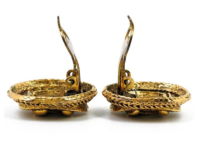 Timeless Pendientes Chanel Coco Mark Dorado - vista 9