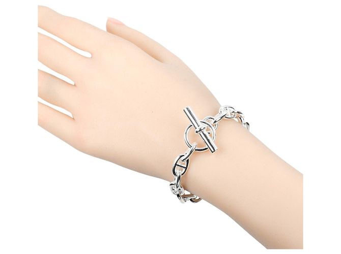 Pulsera Hermès Chaine d'Ancre PM en Plata 925 - vista 2