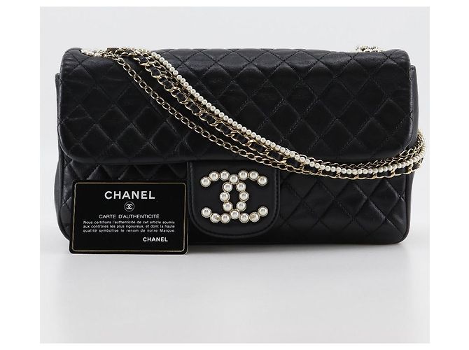 Timeless Borsa a Spalla in Pelle di Agnello Westminster di Chanel Nero - vista 20