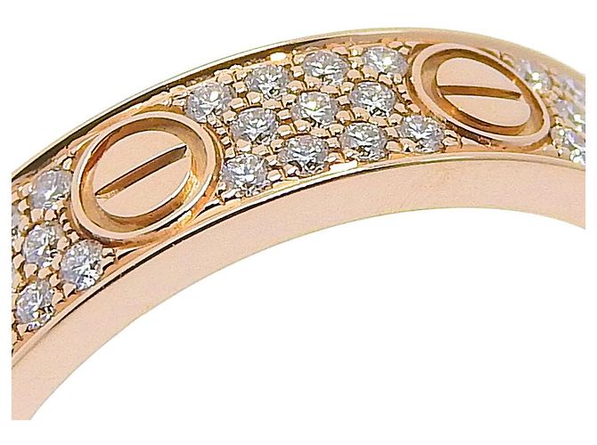 Cartier Mini Love Ring Au750 mit Diamant Größe 8 Golden - Ansicht 4