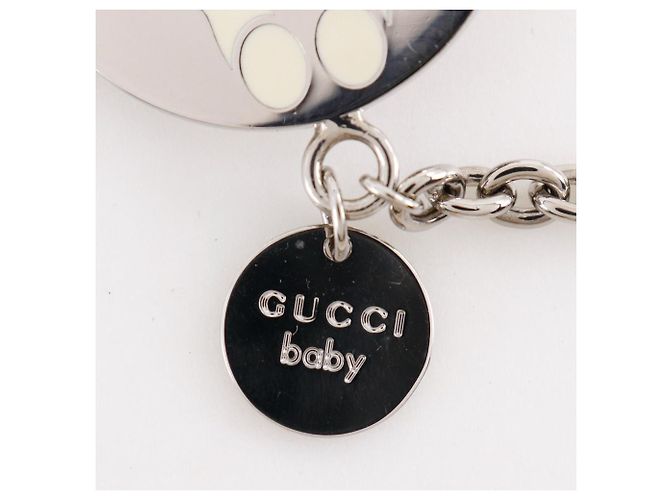 Porte-clés en métal Gucci pour bébé Argenté - vue 7
