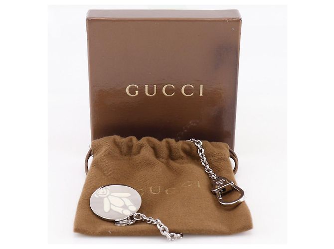 Porte-clés en métal Gucci pour bébé Argenté - vue 9