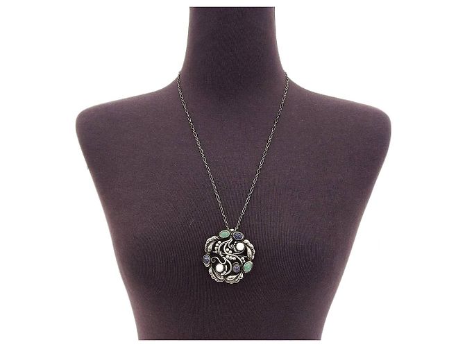 Autre Marque Collana 2 in 1 Moonlight Blossom in argento 925 di Georg Jensen - vista 2