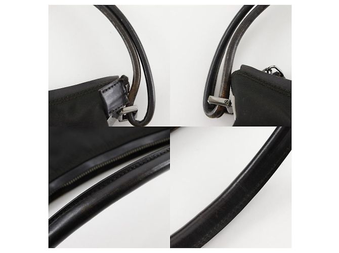 Borsa a spalla in tela di nylon Gucci 001.3766 Nero - vista 11