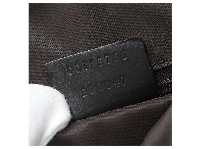 Borsa a spalla in tela di nylon Gucci 001.3766 Nero - vista 17