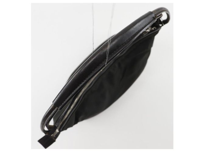 Borsa a spalla in tela di nylon Gucci 001.3766 Nero - vista 4
