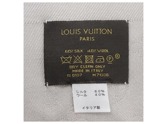 Stola in seta Monogram Louis Vuitton Beige - vista 14