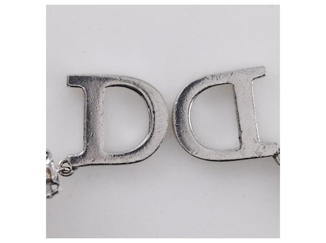 Pendientes logo CD Dior Plata - vista 10